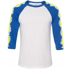 Swirls blue yellow and white 